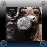 1oz JUŽNA AFRIKA 5 Rand 2021 (The Big Five - BIZON) BU